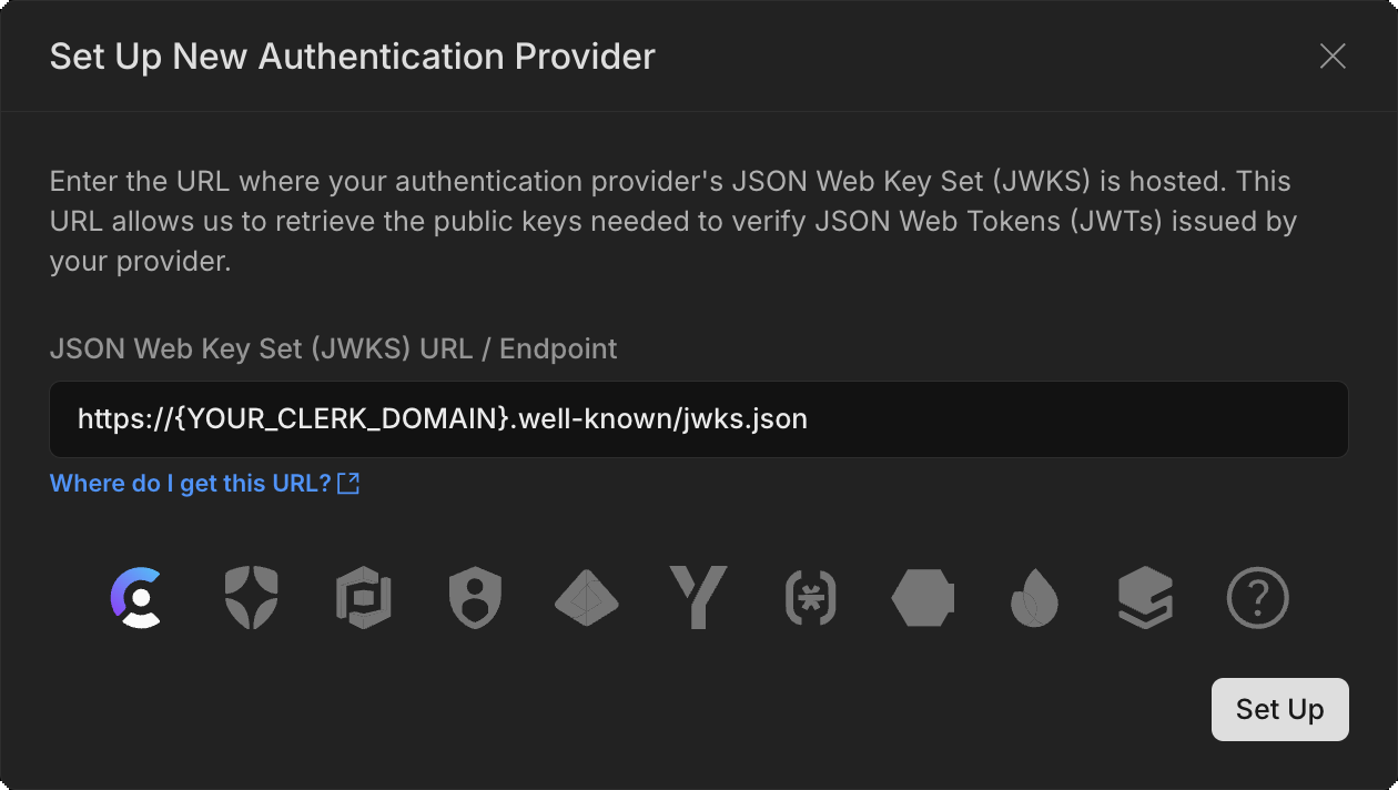 Add Authentication Provider